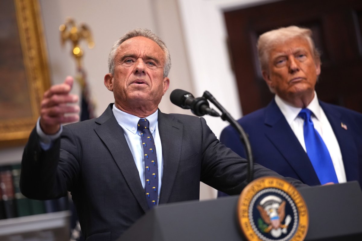 U.S. Health and Human Services Secretary Robert F. Kennedy Jr. speaks alongside President Donald Trump during a press conference on May 12, 2025, in Washington, D.C. (Photo credit: Andrew Harnik, Getty Images)