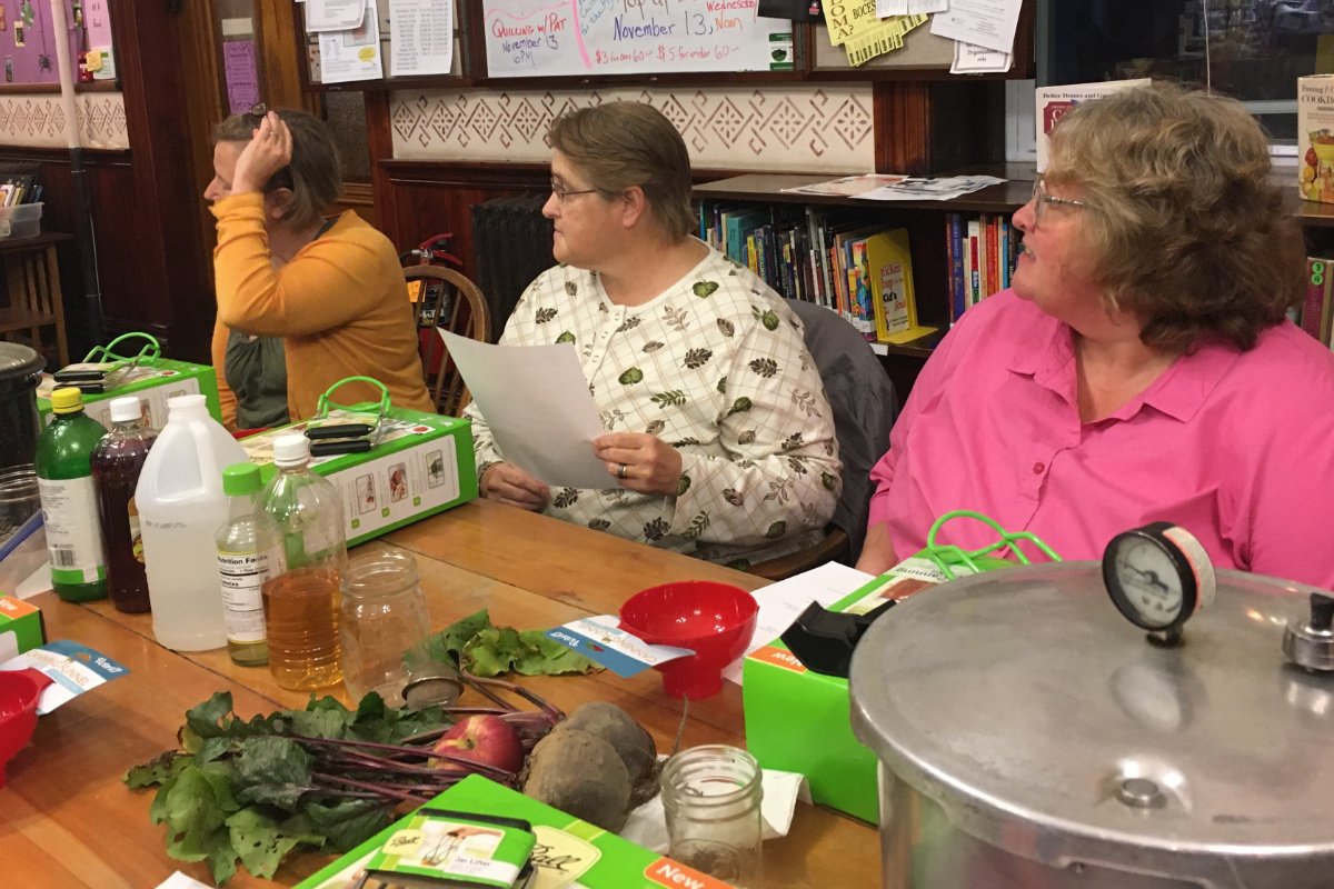 The Pember Library in Granville, New York, offers a variety of cooking workshops, including this one on canning. (Photo credit: Farm 2 Library)